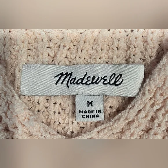 Madewell Monterey Sweater Tank In Lucid Pink Size Medium - Picture 2 of 6